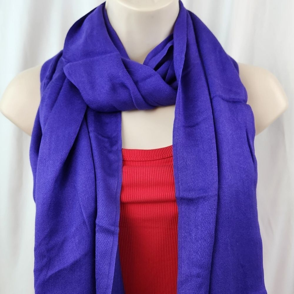 💜Vintage Purple Lightweight Pashmina Wrap/Shawl/Scarf